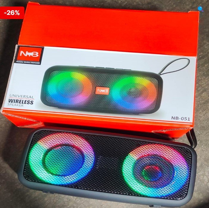 RGB Light NB-051 Bluetooth 5.0 Portable Wireless Speaker - Image 4