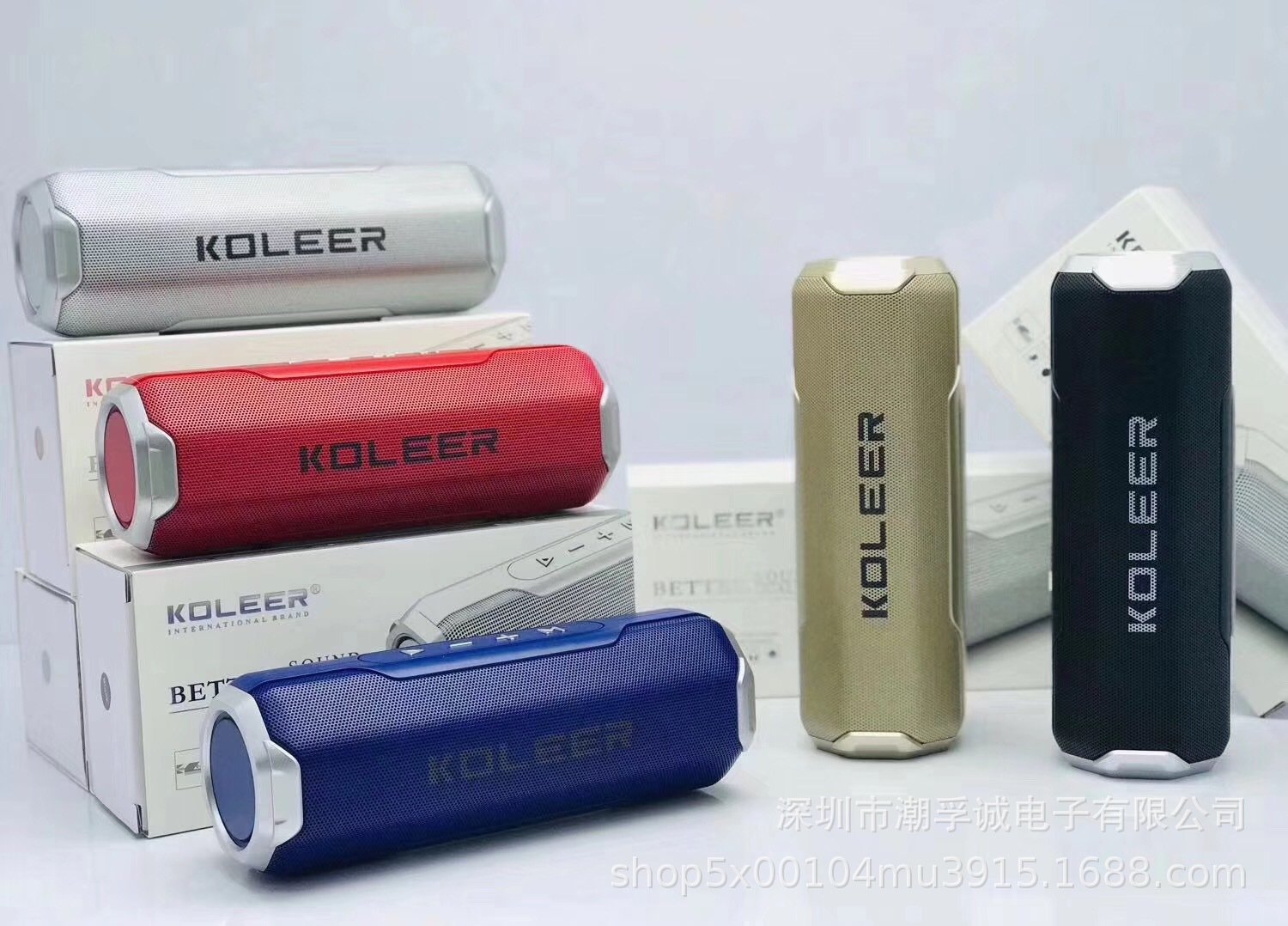 KOLEER S218 Stereo Sound Outdoor Portable Bluetooth Speaker - Image 5
