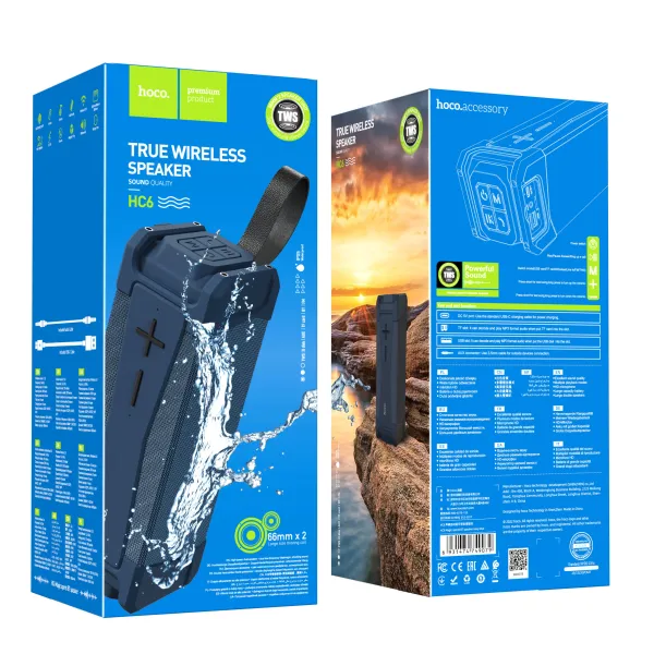 Hoco HC6 IPX Waterproof Portable Wireless Bluetooth Speaker - Image 2